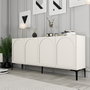 Hanah Home Lyon 79 Consola Crema y Negro